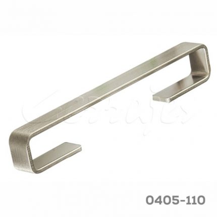 Jaladera Zamak cc 96 mm L=155 mm 4614 Z22 Niquel cepillado Tornillo M4x25mm