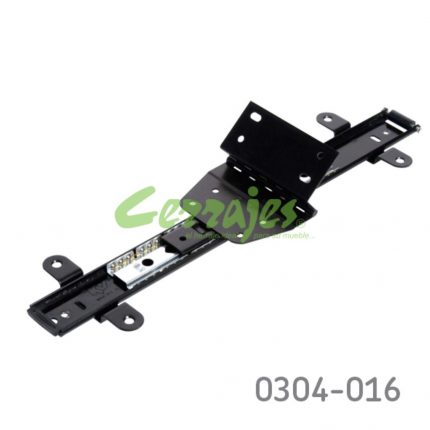 Corredera para puerta instalación lateral KV 8040P L=406mm Zincada Extensión total