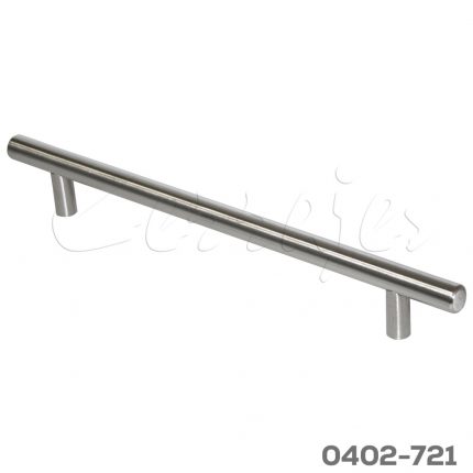 Jaladera barra hueca Acero Inoxidable cc 192 mm L=252 mm 4472 I14 cepillado Tornillo #8 - 32X1"