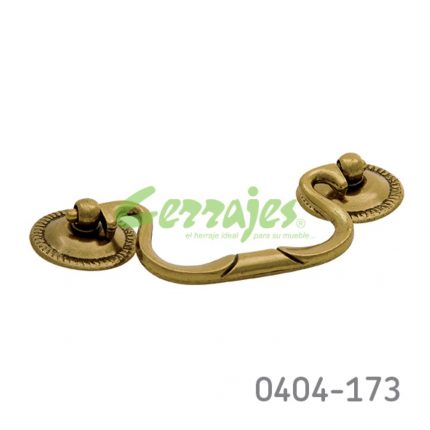 Jaladera Zamak cc 90 mm L=122 mm 2008 Z11 Cuero Tornillo #8 - 32X1"