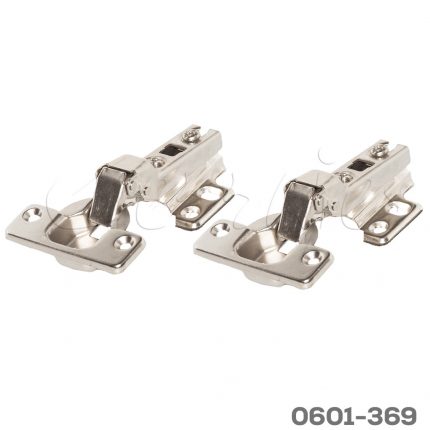 Bisagra semisobrepuesta Cerrajes "Reforzada"Ø=35mm cuello 08 48x6mm 110° base 4 perf.H=4mm niquelada