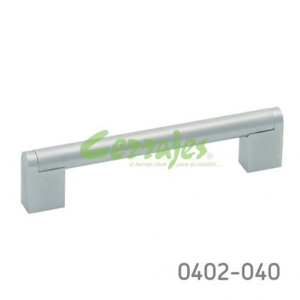 Jaladera Zamak cc 128 mm L=156 mm 4182 Z09 Cromo mate Tornillo M4Xx48mm