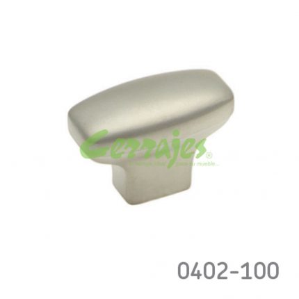 Botón Zamak L=37 mm 4096 Z23 Niquel mate Tornillo #8-32X1"