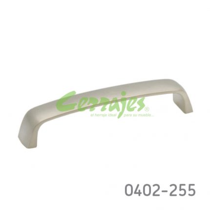 Jaladera Zamak cc 128 mm L=137 mm 4264 Z23 Niquel mate Tornillo M4x25mm