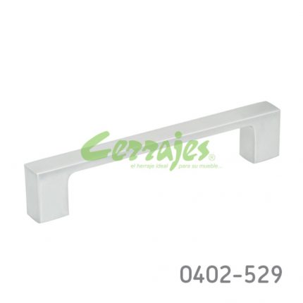 Jaladera Zamak cc 128 mm L=144 mm 4336 Z09 Cromo mate Tornillo M4x25mm