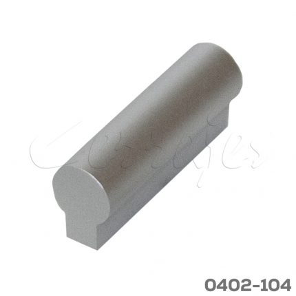 Jaladera Aluminio cc 32 mm L=45 mm 4100 A35 Anodizado natural mate Tornillo #8 - 32X1"