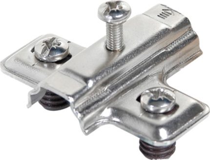 Base para bisagra FGV "Mini" Taquete Ø=8mm niquelada H=4mm