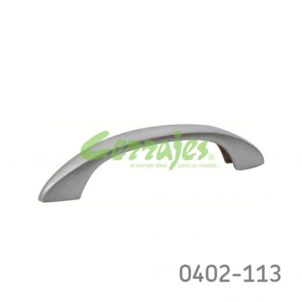 Jaladera Zamak cc 96 mm L=125 mm 4107 Z09 Cromo mate Tornillo M4x25mm