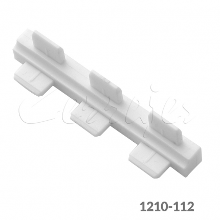 Conector para panel divisor dos lados Cerrajes Poliestireno blanco