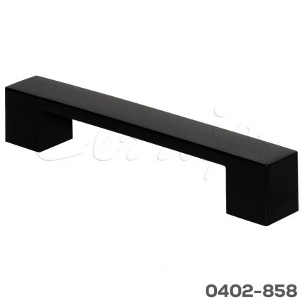 Jaladera Aluminio cc 128 mm L=162 mm 4728 A91 Negro mate Tornillo M4x25mm