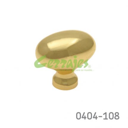 Botón Latón L=34 mm 2036 L15 Latón pulido Tornillo #8-32X1"