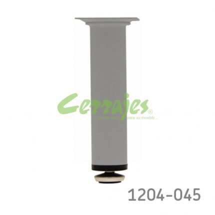 Pata para mueble Cerrajes Ø=35mm H=160mm epóxico Gris