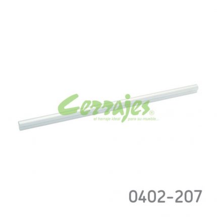 Jaladera Aluminio cc 384 mm L=424 mm 4234 A35 Anodizado natural mate Tornillo #8 - 32X1"