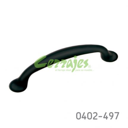 Jaladera Plástico cc 125 mm L=96 mm 4149 P91 Negro mate