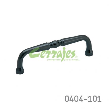 Jaladera Latón cc 96 mm L=106 mm 2032 L24 Niquel negro Tornillo #8 - 32X1"