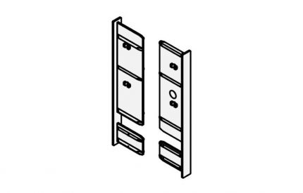 Terminales y fijaciones barra para frente interno Vionaro h=89 mm blanco