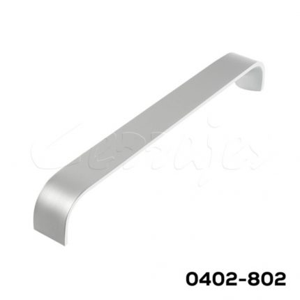 Jaladera Aluminio cc 224 mm L=232 mm 4681 A35 Anodizado natural mate Tornillo M4x25mm