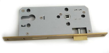 Mec de embutir para cerradura 85x45 Llave/Mariposa Dorado