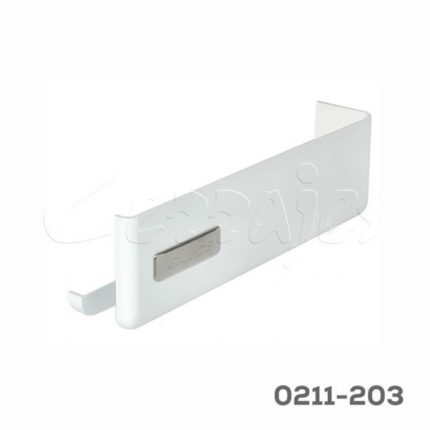 Cubierta para sistema de levantamiento Salice "Wind" Blanca con placa niquelada