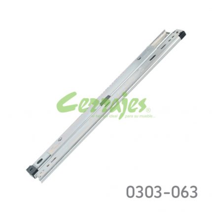 Corredera para cajón archivero KV 8505 H=96mm L=406mm Zincada sobre extensión