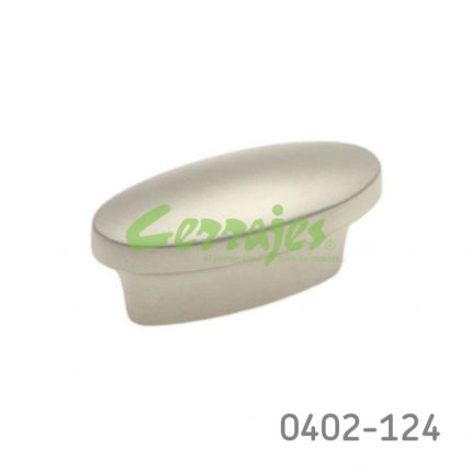 Jaladera Zamak cc 16 mm L=43 mm 4113 Z23 Niquel mate Tornillo M4x25mm