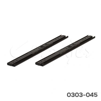 Corredera KV 8400 H=45mm L=450mm Negra Extensión total