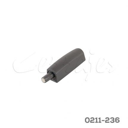 M-PUSH magnético L=14 mm antracita con contra Ø10 mm para M-PUSH magnetico