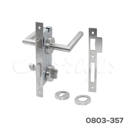 Manija para Baño, "Atria" mecanismo 85X55mm, acero inoxidable cepillado