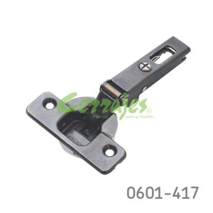 Bisagra sobrepuesta Salice "Silentia" S700 Ø=35mm cuello 00 48x6mm 110° Titanio cierre suave