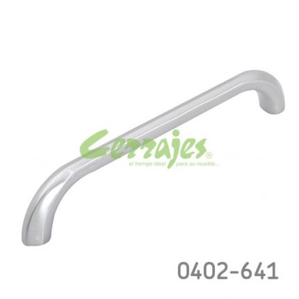 Jaladera Zamak cc 128 mm L=139 mm 4434 Z22 Niquel cepillado Tornillo M4x25mm