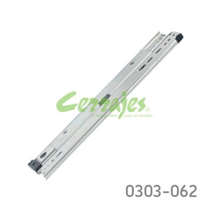 Corredera para cajón archivero KV 8505 H=96mm L=356mm Zincada sobre extensión