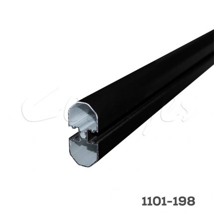 Perfil de aluminio para sistema "LUSSO" Negro mate L=2,70m