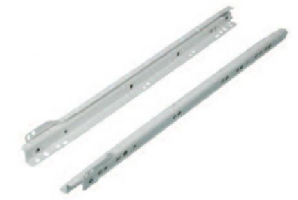 Corredera Grass 6600 L=550mm pintura epóxica blanca Extensión parcial