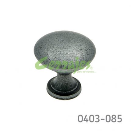 Botón Zamak Ø=30 mm 3027 Z30 Pewter antiguo Tornillo M4x25mm