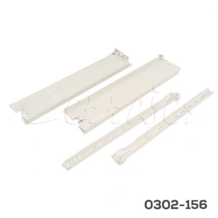 Corredera pared sencilla Cerrajes "Impaz" H=85mm L=350mm epóxica Gris Extensión parcial