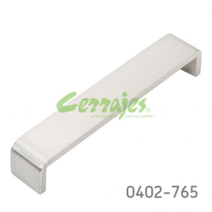 Jaladera Aluminio cc 160 mm L=168 mm 4564 A22 Niquel cepillado Tornillo #8 - 32X1"