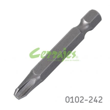 Punta para destornillador Phillips #3 (PH3) Cerrajes Acero S2 L=51mm