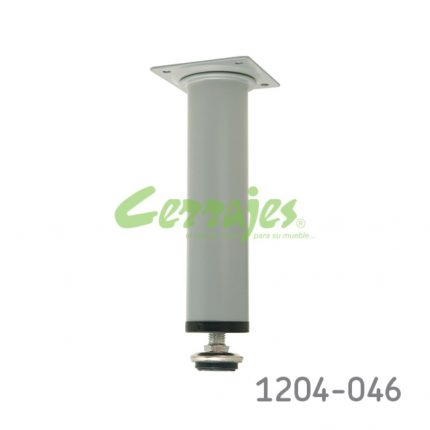 Pata para mueble Cerrajes Ø=35mm H=180mm epóxico Gris