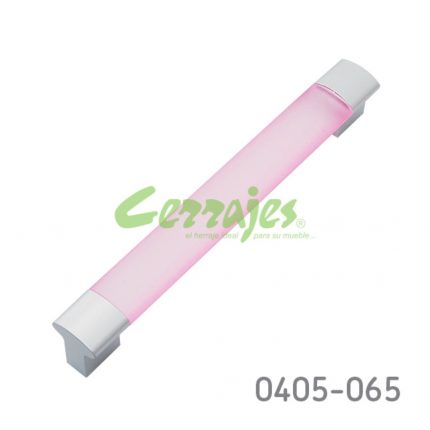 Jaladera Plástico cc 128 mm L=153 mm 6056 P83 Rosa Tornillo M4x25mm