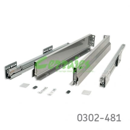 Jgo. Nova-Pro Classic metalico 500 mm para 40 kg con cierre suave