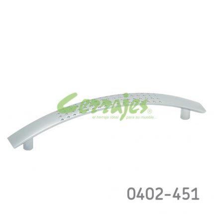 Jaladera Aluminio cc 128 mm L=157 mm 4274 A09 Cromo mate Tornillo M4x25mm