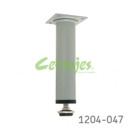 Pata para mueble Cerrajes Ø=35mm H=220mm epóxico Gris