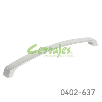 Jaladera Zamak cc 256 mm L=270 mm 4430 Z22 Niquel cepillado Tornillo M4x25mm
