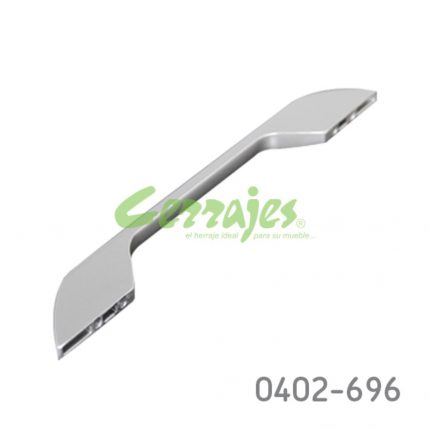 Jaladera Zamak cc 160 mm L=240 mm 4458 Z23 Niquel mate Tornillo M4x25mm
