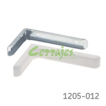 Ménsula para barra Cerrajes L=230mm Blanca 25 kg (juego) Con forro