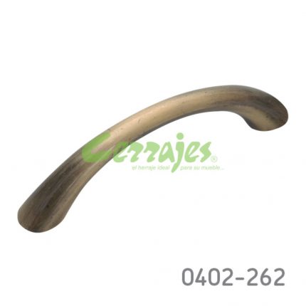 Jaladera Zamak cc 64 mm L=80 mm 4000 Z16 Latón antiguo Tornillo M4x25mm