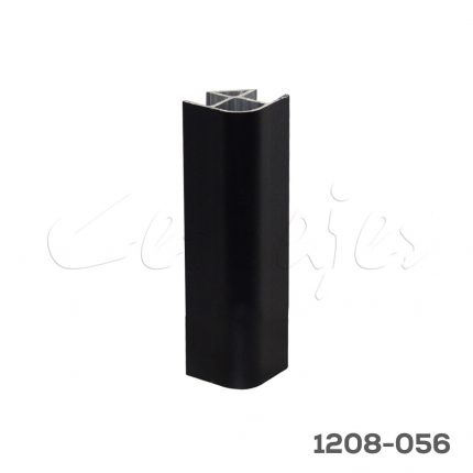 Esquina 90° para zoclo H=100 mm negro mate