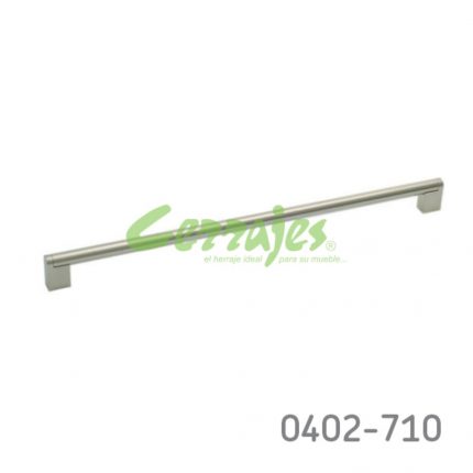 Jaladera hueca Aluminio  / Acero Inoxidable cc 482 mm L=495 mm 4187 I14 Cepillado Tornillo M4x25mm
