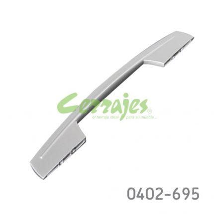 Jaladera Zamak cc 160 mm L=240 mm 4457 Z23 Niquel mate Tornillo M4x25mm
