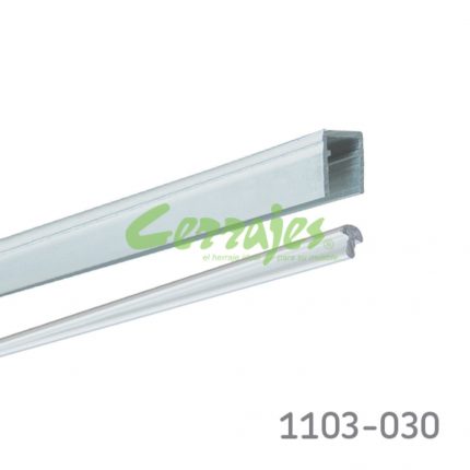 Riel libero puerta cristal e016-rail 2,40 m